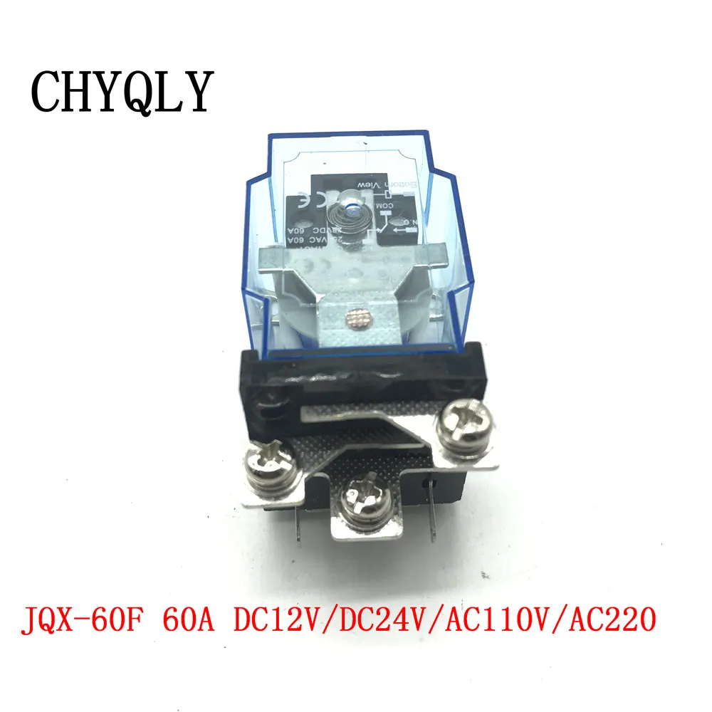 

1Piece JQX-60F 1Z 60A DC12V/DC24V/AC110V/AC220V Coil Power Relay Brand New