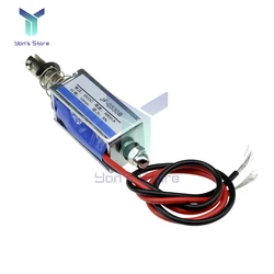 JF-0530B DC 6V 12V 24V Push Pull Type Linear Solenoid Switch Open Frame Electromagnet Keepping Force 5N Travel 10mm Solenoid