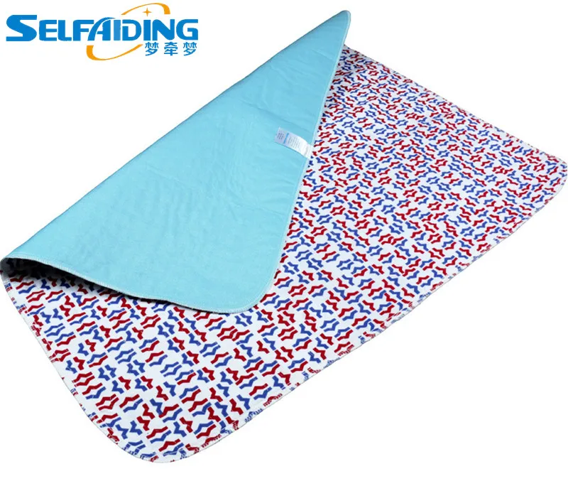 100% Brushed Poly PU Laminating Barrier Quilted Washable Adult Bed Pad/Urine Pad UBP-106R