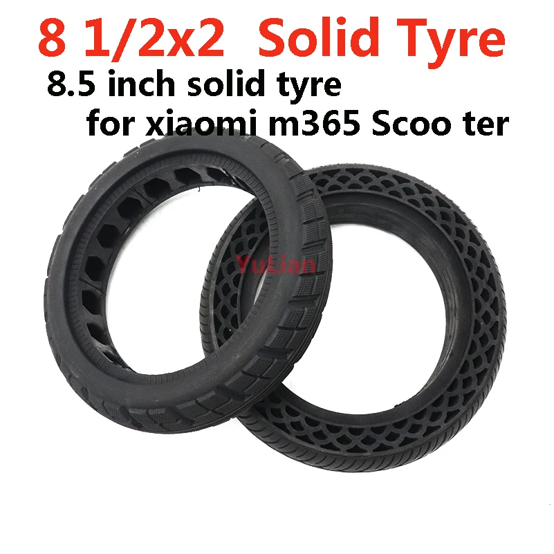 8.5X2.0 Solid Tyre for Xiaomi Mijia M365 Electric Scooter Wheel for M365 Pro Shock Absorber Damping Rubber Solid Tire '8 1/2x2