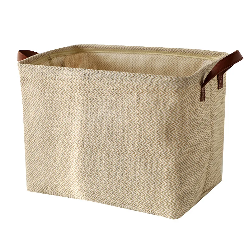 Lanundry Basket Cotton Rope Storage Basket Sorting Grass Weaving Magazine Storage Box Dirty Clothes Basket for Flower Pot