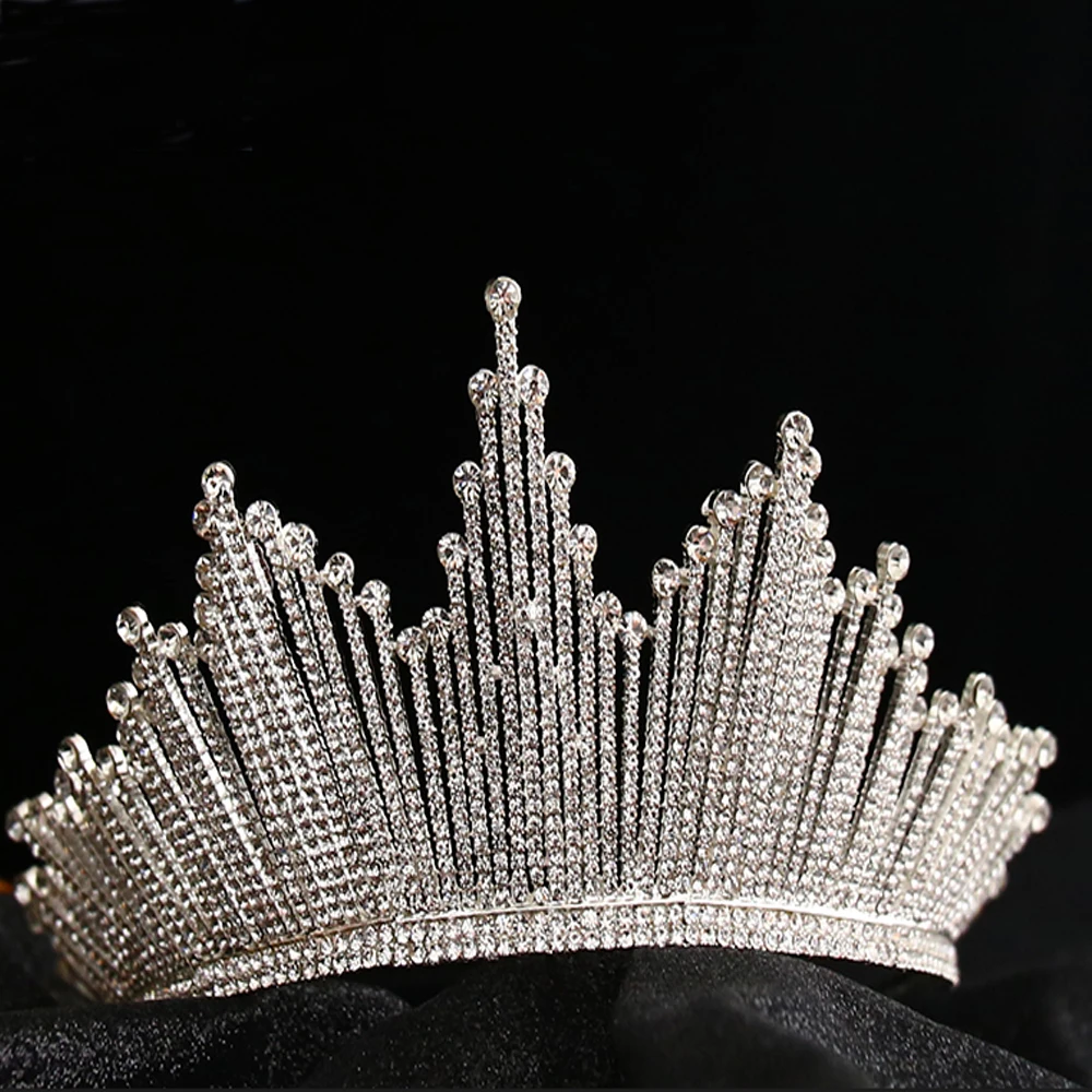 Bling Bling Set Kronen Ohrringe Braut Schmuck Zubehör Hochzeit Tiaras Strass Kristall Kopfstück Formale Bolero Braut Wrap