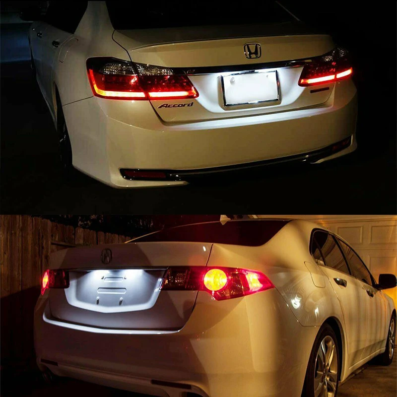 LED License Number Plate Light White For Honda Civic 01-15 Accord 4D 03-17 Odyssey 00-04 Pilot 03-08 Acura MDX RL TSX RDX TL ILX view 6