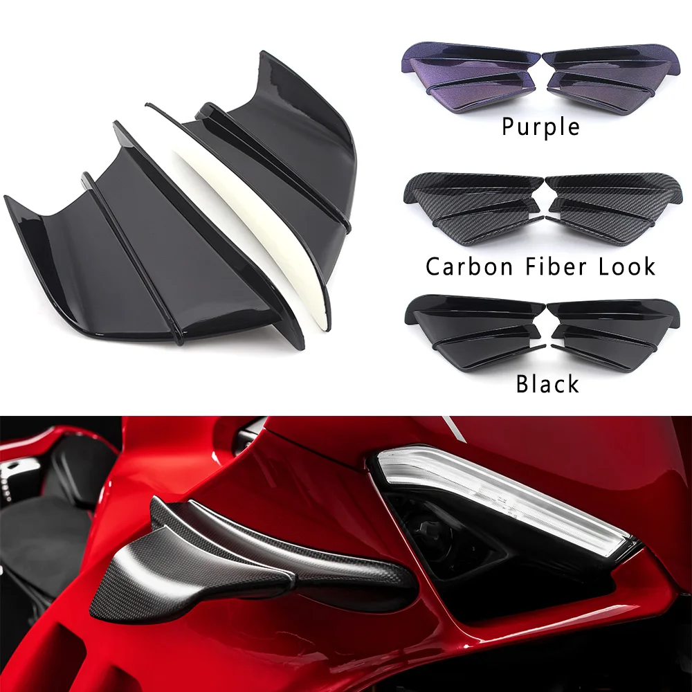 Motorcycle Winglet Aerodynamic Side Wing Spoiler For BMW S1000RR Yamaha R1 R6 Kawasaki Ninja H2 H2R Honda CBR1000RR CBR600RR