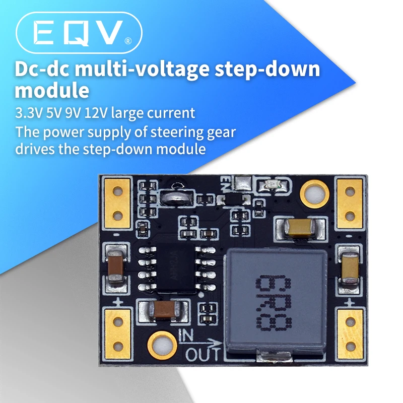 Steering gear power drive multi-function mini step-down module Power plate 3.3V 5V 9V 12V LED INDICATOR Diy voltage module