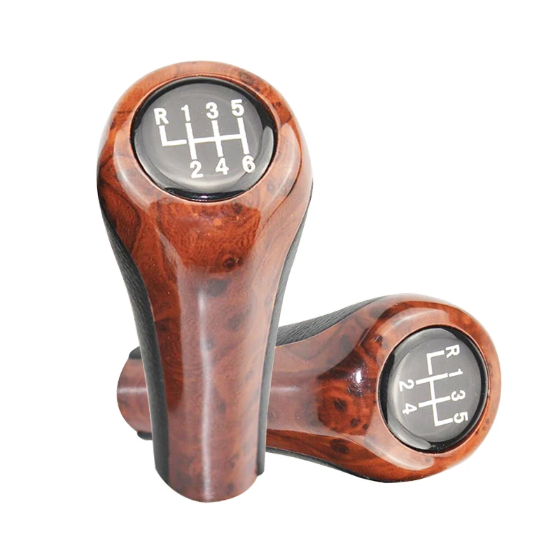 

Universal 5/6 speed Gear Stick Knob For BMW Series E30 E46 E60 E87 E90 X1 X3 X5 6&5 Speed Shift Gear Knob Wooden Look