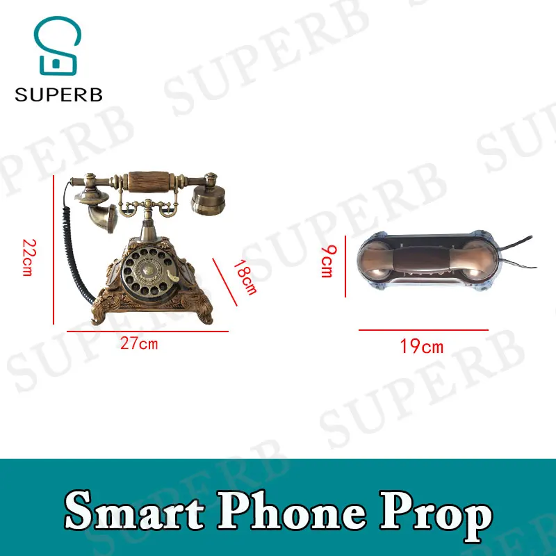 Superb Escape Room Horrible Smart Phone Game Props Coming Call to get Audio Call Dial Right Password to Unlock Smart Phone Prop