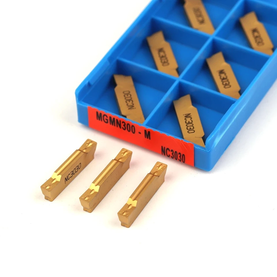 Imagem -05 - Cnc Slotted Carbide Grooving Tool Metal Torneamento Ferramentas Mgmn150 Mgmn200 Mgmn300 Mgmn400 Nc3020 Nc3030 Pc9030 10 Pcs