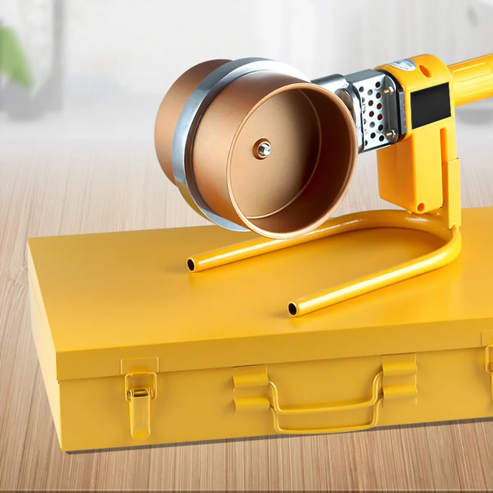 Fusion de tuyaux d'eau, Machine de fusion chaude, outil de soudage domestique, tête de matrice, ingénierie hydroélectrique jaune, haute capacité thermique