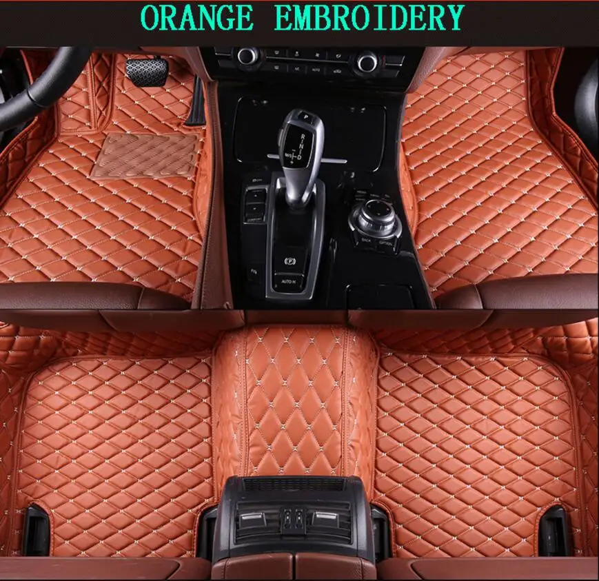 Auto Floor Mats For BMW X6 E71 2008-2014 Foot Carpets Car Step High Quality Brand New Embroidery Leather Mats