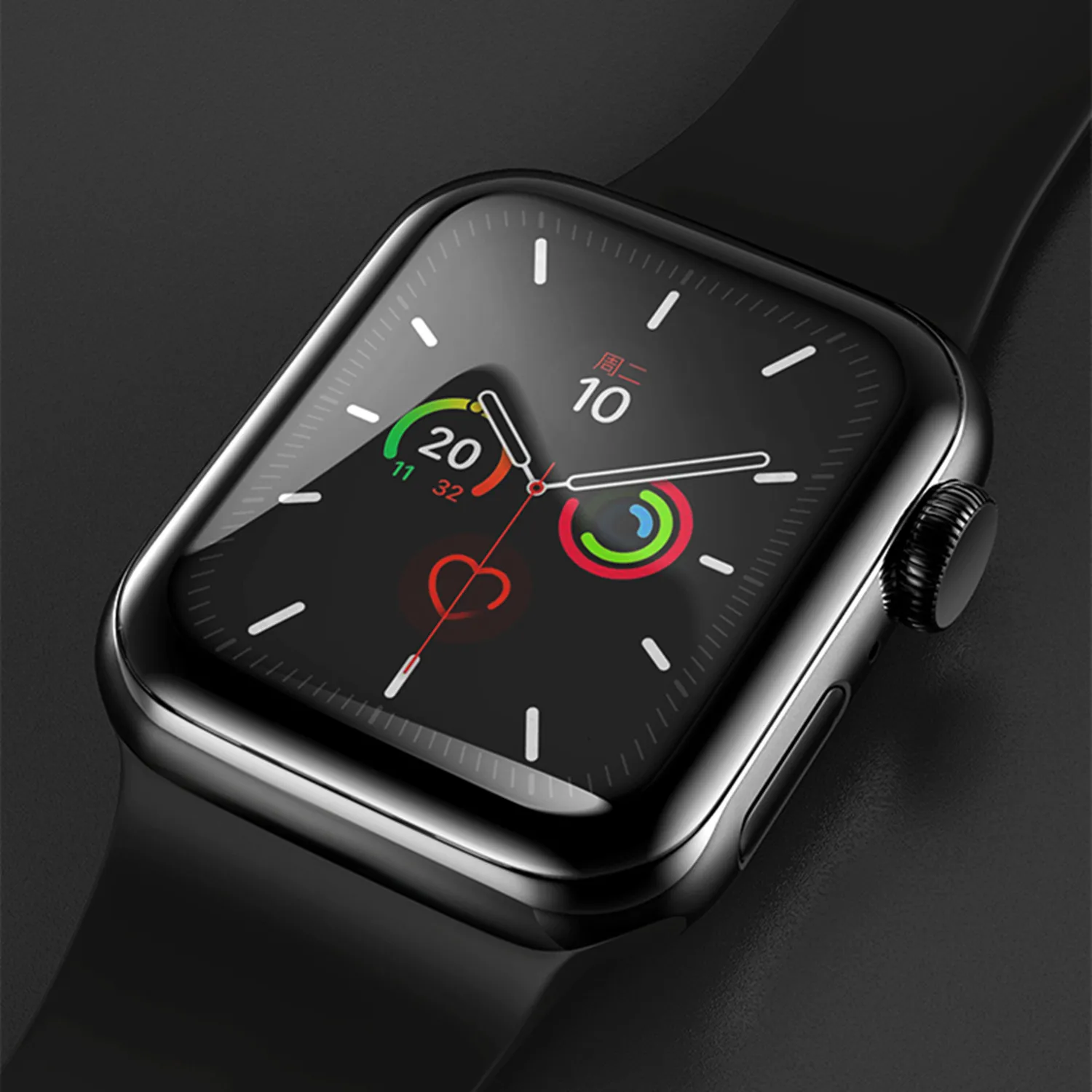 3D Cong Phim Bảo Vệ Màn Hình Dành Cho Apple Watch Series 7 41Mm 45Mm Iwatch Mềm Full Kính Phim dành Cho Apple Phụ Kiện Đồng Hồ