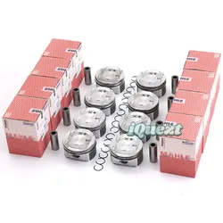 8x Pistons & Rings Kit STD 94810303134 Φ93mm for Porsche Cayenne S 4.5L V8 4511CC Naturally Aspirated Engine 955 9PA M48.00
