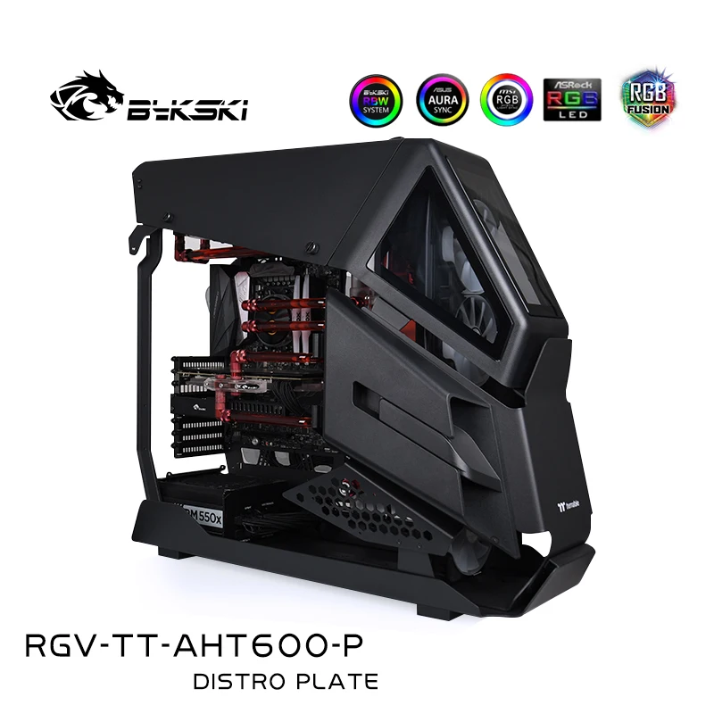 

Bykski Distro Plate Water Cooling Kit for Thermaltake Premium AH T600 Chassis Case CPU GPU RGB RGV-TT-AHT600-P