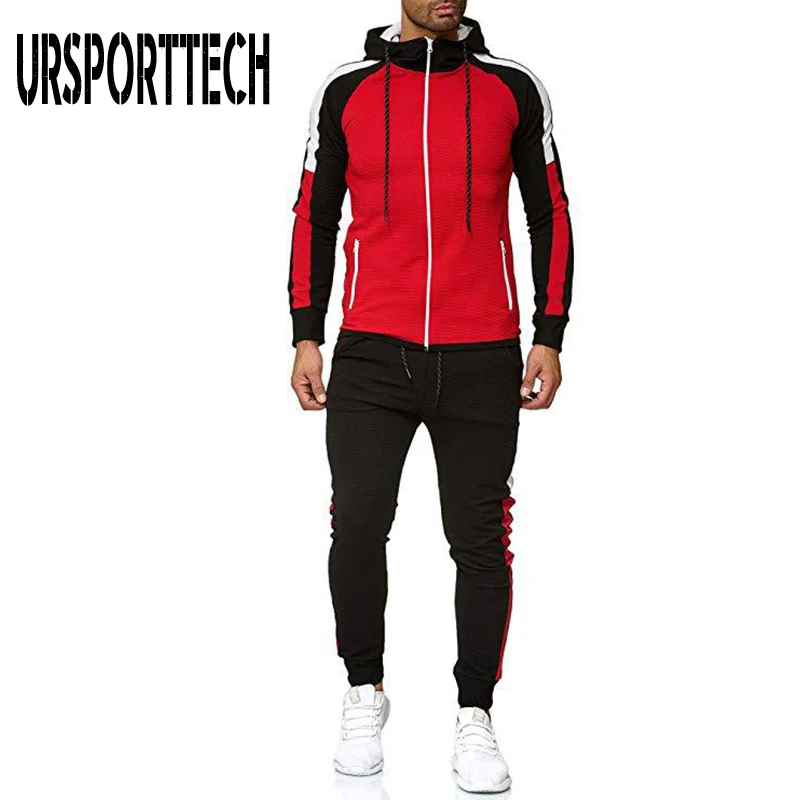 Quality Tracksuit Men Set 2024 Spring Autumn Sweat Suit Sets Mens Sporting Clothing Hoodie and Sweatpants 2 Pieces Jogger Outfit