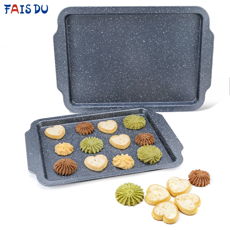 

Rectangle Cookie Sheet Snowflake Style Baking Tray Carbon Steel Oven Tray Patisserie Pan Pastry Tool Kitchen Accessories