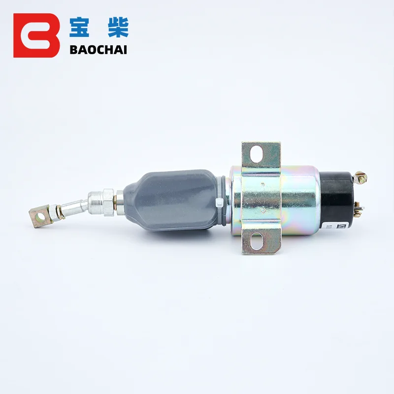 12v 24V Diesel Generator Set Engine Stop Solenoid Valve Excavator Extinguisher Flame Out Fuel Switch