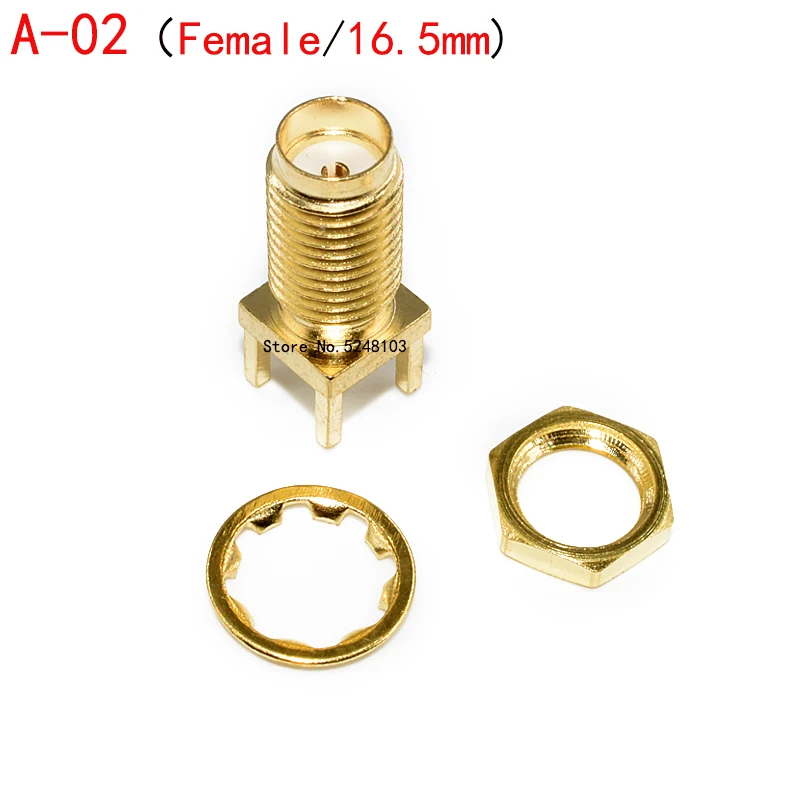 5Pcs Sma SMA-KE/Kwe/Khd Pcb Rechte Mount Rf Koper Connector Plug Socket