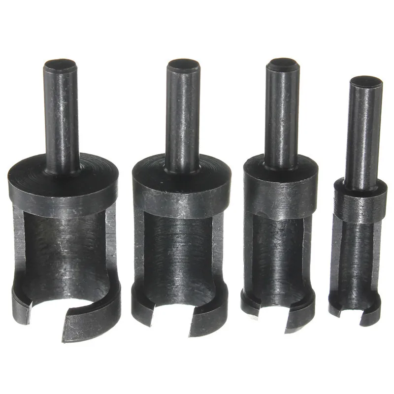 XNEMON ใหม่ 4 ชิ้น/เซ็ต Wood Plug Hole เจาะไม้ 6mm 10mm 13mm 16mm CUTTER Bit ชุด Dowel Maker ตัด Carpenter