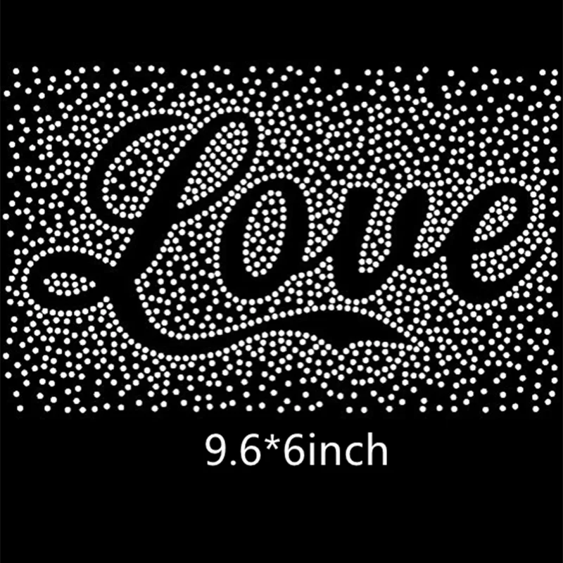 

Love letter sticker transfers design iron on transfer patches hot fix rhinestone transfer motifs fixing rhinestones