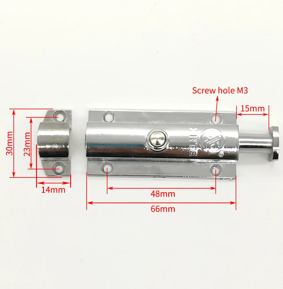 Xinte MS406 automatic spring bolt zinc alloy door lock button type wardrobe door bolt switch cabinet open bolt