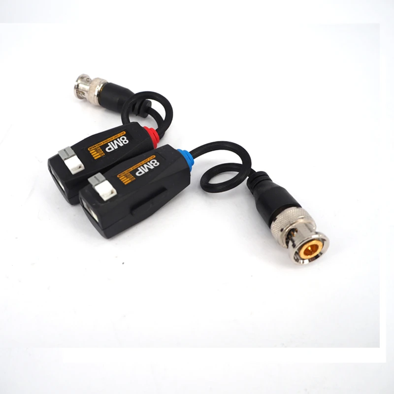 5Pairs 8MP HD Transmitter Cable Transceiver Adapter CCTV Passive Video Balun Passive for 2MP 5MP 8MP AHD/CVI/TVI Video Signal