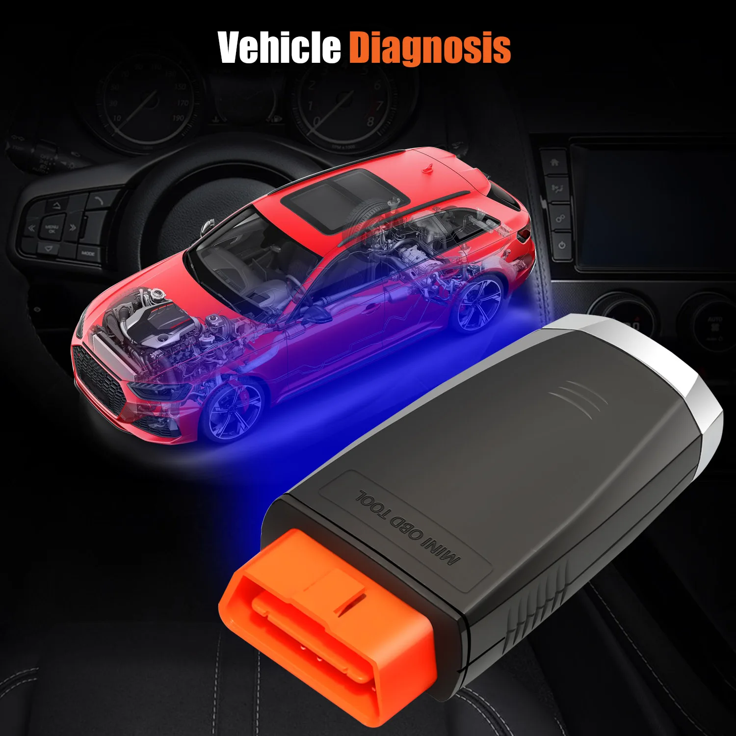 Original Xhorse VVDI Mini OBD Tool Work with Xhorse VVDI Key Tool Max Car Key Programmer OBD2 Auto Key Programming Tool