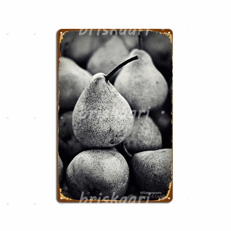 

Stacked Pears Metal Signs Club Party Plates Custom Metal Posters