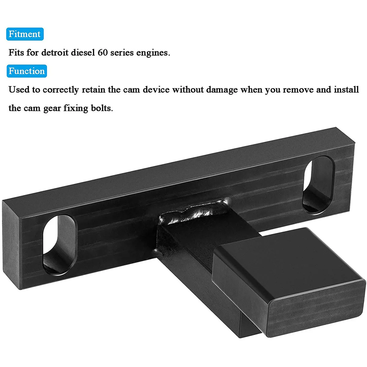 ESUYA Cam Gear Retaining Tool J-35652-A Fits for Detroit Diesel 60 Series Alternative to OEM M30116 Black