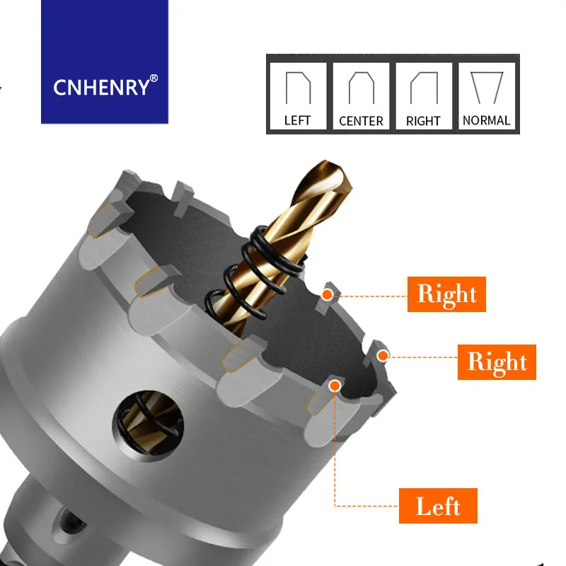 TCT Hole Saw Kit For Metal 16-100mm Tungsten Carbide Tipped Hole Saw Hole Cutter Drill Bit Hard Metal Stainless Steel Iron