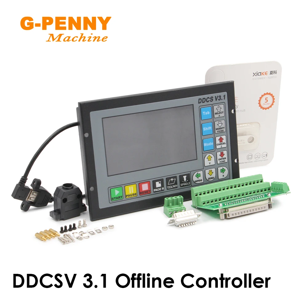 

DDCSV3.1 Standalone Motion Controller Offline Controller Support 3 axis/4 axis USB CNC controller interface