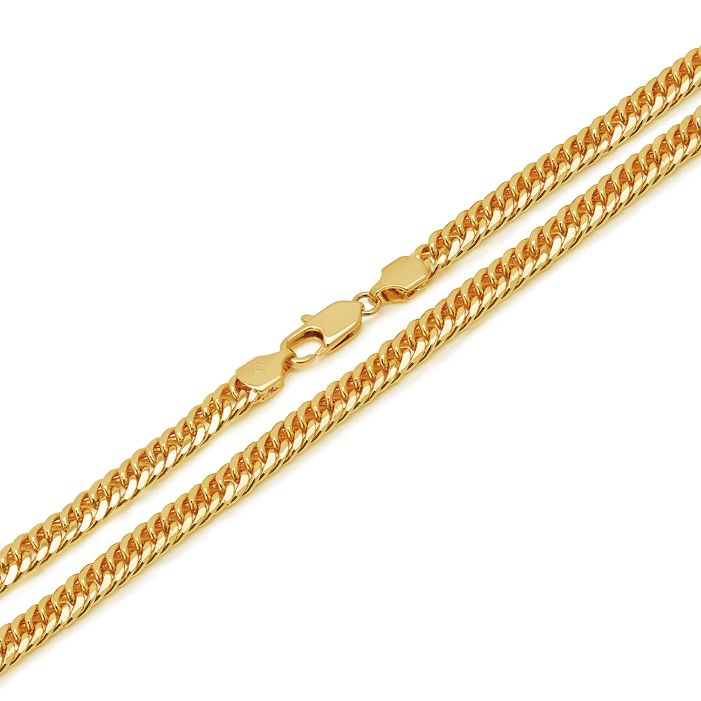 XP Jewelry -- ( 60cm*6 mm) Pure Gold Color Charming Chunky Necklaces for Men Fashion Hip Hop Jewelry Good Quality