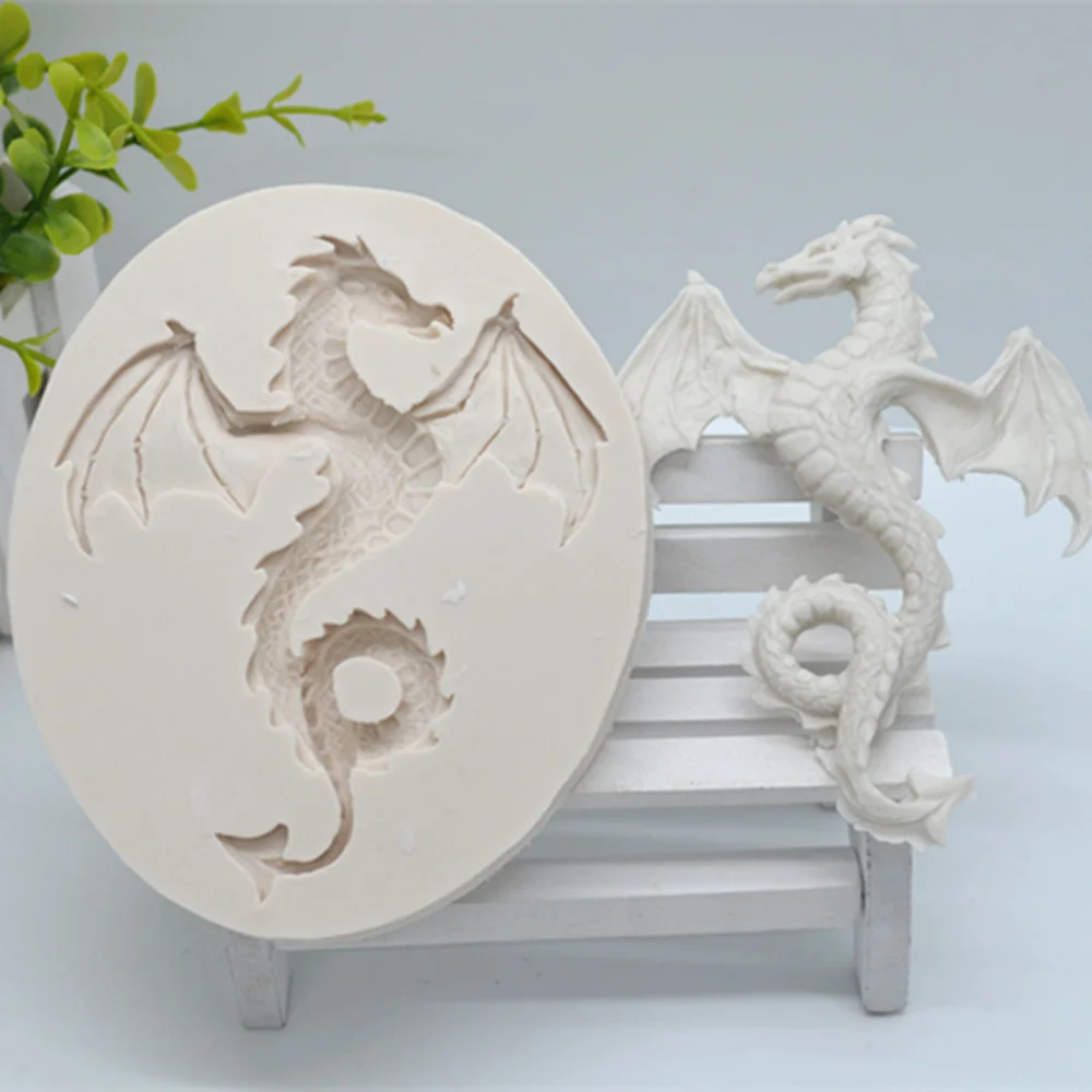 Luyou 3D Dragon Silicone Resin Molds Pastry Fondant Mould Wedding Cake Decoration Tools Kitchen Baking Accessories