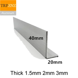 20x40mm,thick 1.5/2/3mm,6063 Right  Angle aluminum,L-shaped aluminum alloy,Aluminum edging triangle profile,Decoration Materials