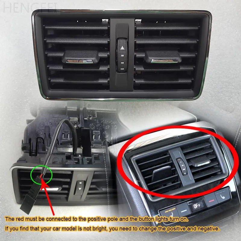 

Genuine Hengfei car air conditioner outlet for Skoda Superb 16-18 armrest box rear row air conditioning vents