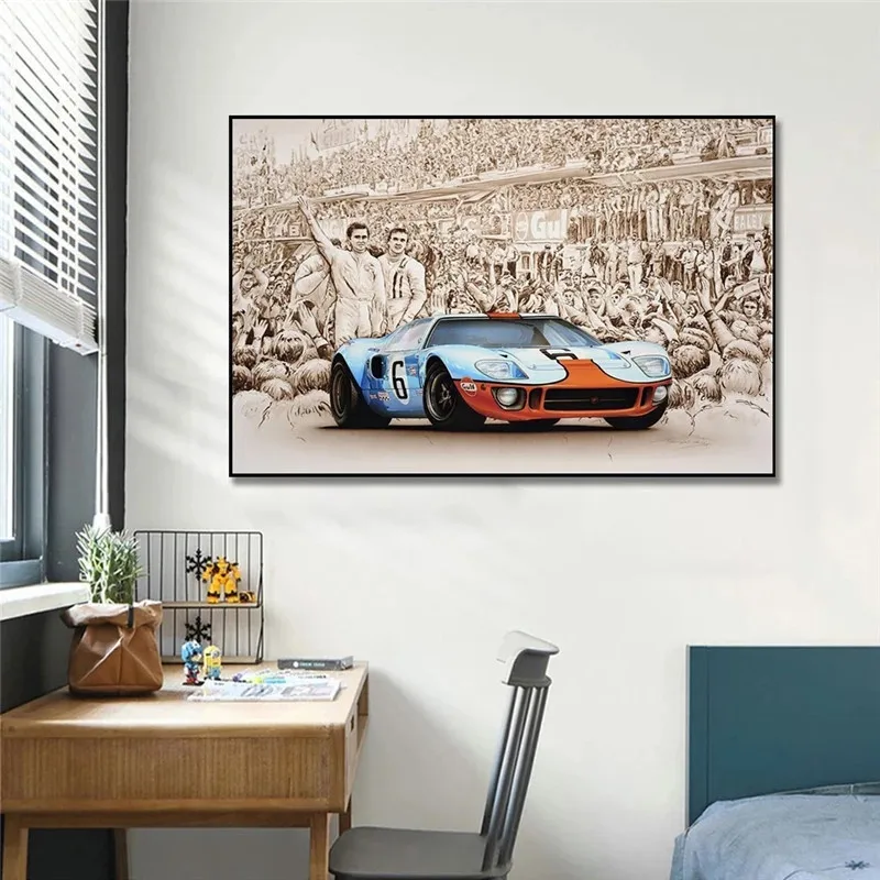 Le Mans 24 Hours Rally Championship Poster Print on Canvas Wall Art for Living Room Decoration Home Decor Paintings for Interior - Image 5