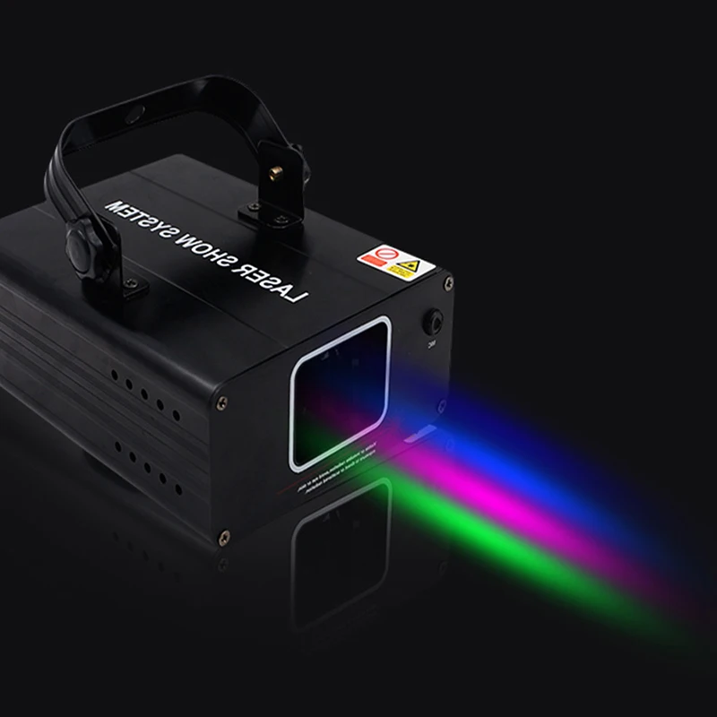 Dj RGB Laser 1 testa Mini Disco Line Beam Scanner Lazer Stage Light Fog Machine Night Club KTV Bar