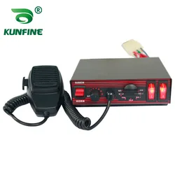 KUNFINE 12V Federal Signal 200W warning police wireless car siren 10 tones with Microphone 2 light switches (without speaker)