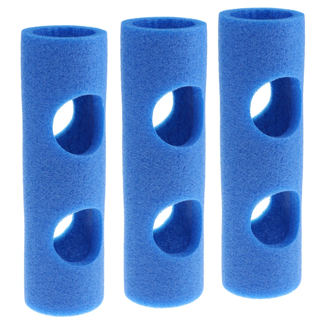 3pcs/set Deluxe Swimming Pool Noodle Connector with 2 Cross Holes, Connection Joint for Water Toy Chair DIY Building Assemble