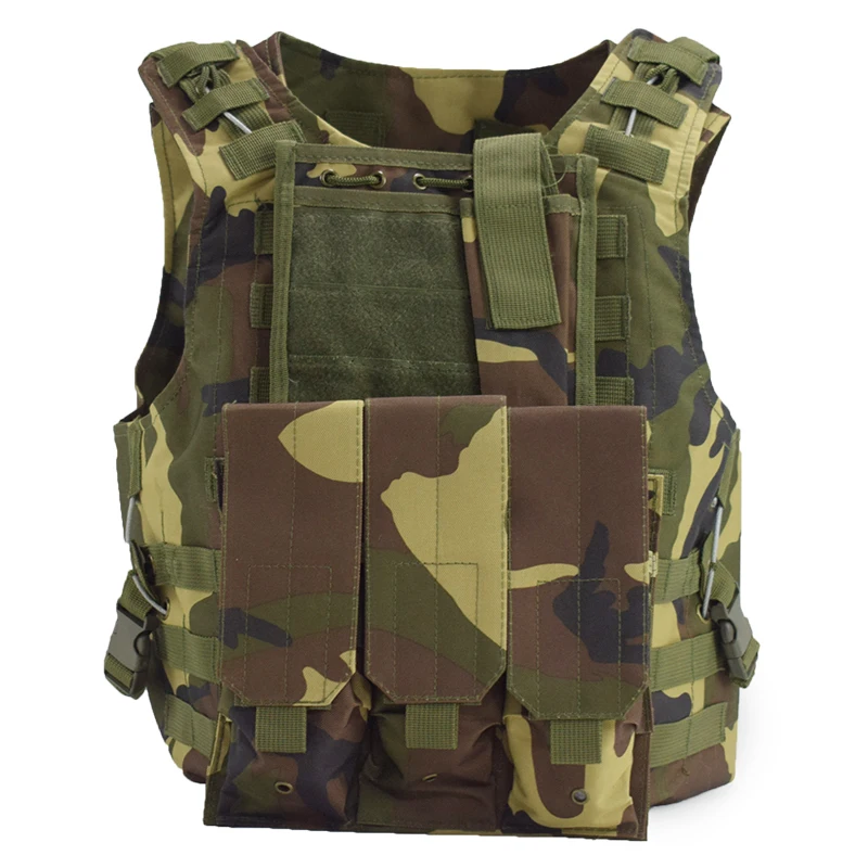 Camouflage Amphibious Vest Body Armor Hunting Airsoft Tactical Molle Vest Combat Training Vest