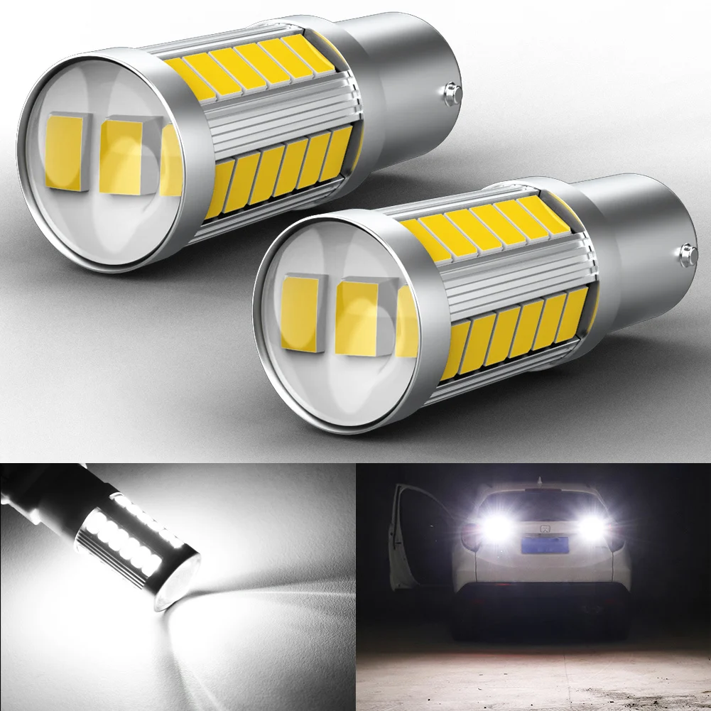 2x 1200LM Canbus P21W LED Daytime Running Light DRL Lamp 1156 BA15S LED Bulb For Skoda Superb Octavia 2 FL 2010 2011 2012 2013