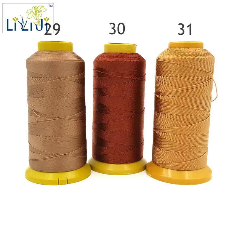 LiiJi Unique Brown Color Silk Nylon DIY Making Thread 0.2mm approx 1080M For Small beads/Tassel No.29-31