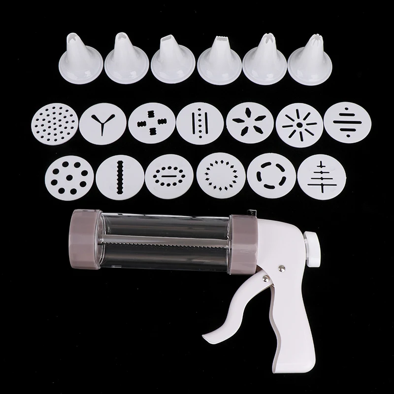 1 Bộ Siêu Bắn Bánh Cookie Press Súng Bộ Bánh Quy Máy Làm Máy Với 13 Bánh Quy Khuôn 6 Đóng Băng Đầu Nhựa Bánh Quy báo Chí Bánh Ngọt Dụng Cụ