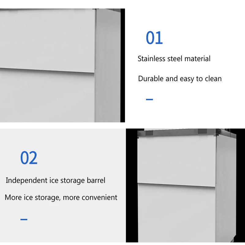 Máquina de hielo en escamas comercial, 300 kg, báscula de pescado, mesa de hielo para cafetería, mariscos, escamas de hielo fresco, máquina de hielo con chip