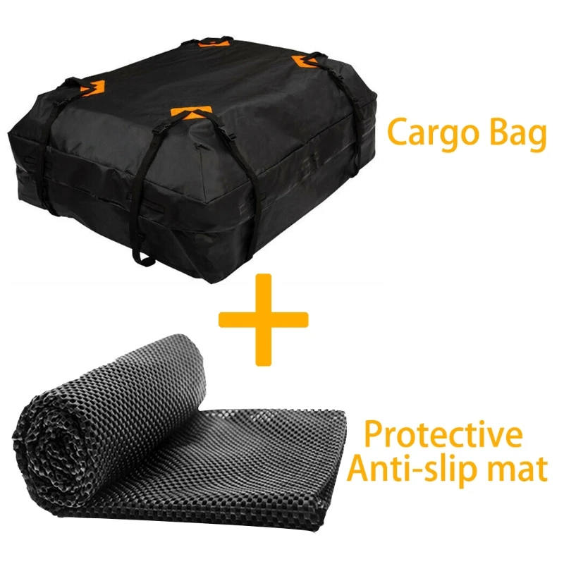 Car Roof Bag Carrier Waterproof Military Grade Material Heavy Duty RoofBag Dustproof Storage Bag for Most Cars