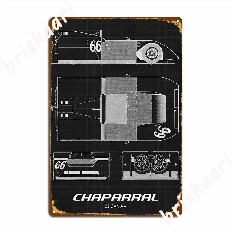 Chapparal 2j Can Am Poster Metal Plaque Wall Decor Pub Garage Personalized Pub Tin Sign Poster