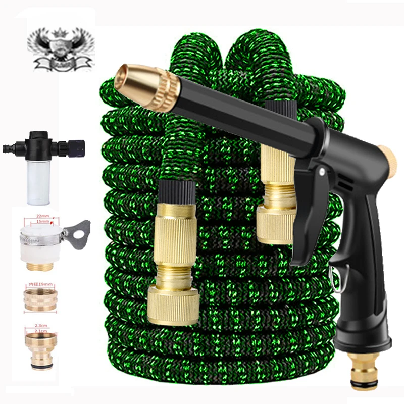 

Telescopic Hose, High Qualityflexible Magic Hose, Garden Watering And Car Washing, Metal Spray Gun, 17-125 FT The New