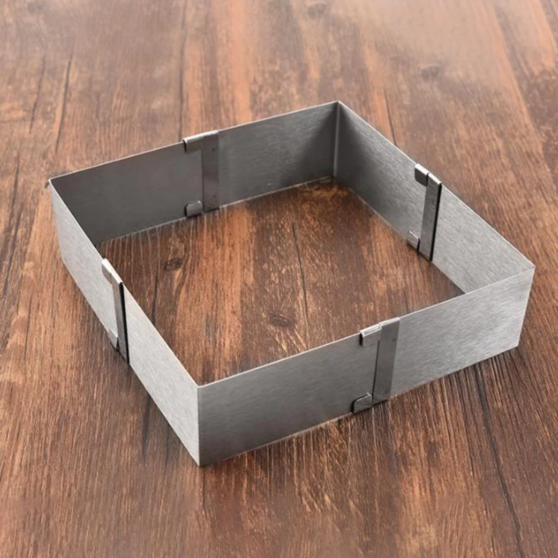 Backen Rahmen Rechteckigen Einstellbare Kuchen Form Kuchen Zinn Kuchen Zinn Kuchen Zinn Backen Rahmen Platz Einstellbar Edelstahl