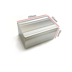 Carcasa de aluminio PCB para instrumentos electrónicos, caja de escritorio, bricolaje, nuevo, 65x50x100mm