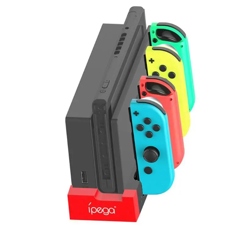 PG-9186 Charging Dock Station  Controller Charger Stand with 4 Charging Slots for Nintendo Switch