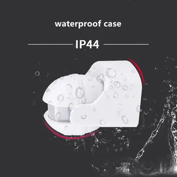 Home Security Alarm System 180-Grad-Außen IP44 PIR Infrarot-Bewegungsmelder Schalter Bewegungsmelder Automatischer Beleuchtungsschalter